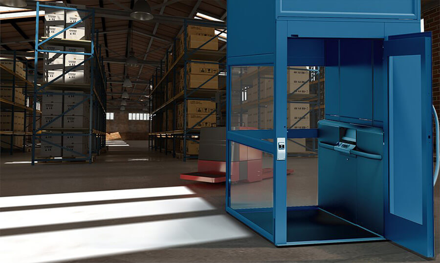 goods lift by Titan lifts uk